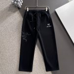 Archaeopteryx Pants Black Autumn Embroidery