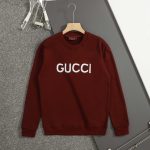 Gucci Sweatshirt Red Cotton Pure Crisp Silhouette Embroidery