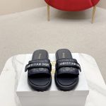 Dior Slippers Red Sheepskin Pu Outsole Tpu Spring Summer
