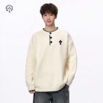 Chrome Hearts Sweater Red Knitted Fabric