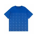 Louis Vuitton Short-Sleeved T-Shirt Lime Cotton Pure Ribbed Fabric Neckline Stitching Embroidery