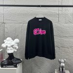 Dior Long-Sleeved Black Simple And Elegant Autumn Winter Early