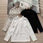 Descente Long-Sleeved Shirts Black Cotton Quick-Drying Fabric Running Autumn