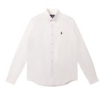 Ralph Lauren Long-Sleeved Shirts Red Cotton Wool Oxford Cloth Minimalist Style