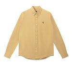 Ralph Lauren Long-Sleeved Shirts Red Cotton Wool Oxford Cloth Minimalist Style