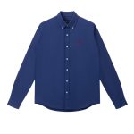 Ralph Lauren Long-Sleeved Shirts Red Cotton Wool Oxford Cloth Minimalist Style