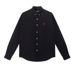 Ralph Lauren Long-Sleeved Shirts Red Cotton Wool Oxford Cloth Minimalist Style