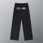 Loewe Trousers Black Cotton Pure Winter