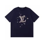 Louis Vuitton Short-Sleeved Shirts Lime Cotton Pure Ribbed Fabric Neckline Stitching Embroidery