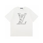 Louis Vuitton Short-Sleeved Shirts Lime Cotton Pure Ribbed Fabric Neckline Stitching Embroidery Screen Printing