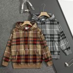 Burberry Hoodie Red Jacquard Embroidery