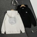 Burberry Hoodie Red Embroidery