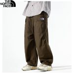 The North Face Trousers Red Polyester Simple And Versatile Retro Wash Autumn Side Pockets
