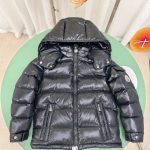 Moncler Down Jacket Pink Duck Nylon Fabric Slim Fit