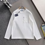 Prada Cotton Long-Sleeved T-Shirt For Fall