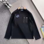 Prada Cotton Long-Sleeved T-Shirt For Fall
