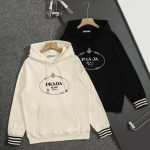 Prada Hoodie Red Cotton Pure