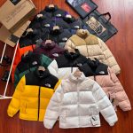 North Down Jacket Red Duck Nylon Rock Climbing Spring Embroidery