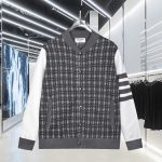 Thom Browne Jeans Red Cotton Wool Blend