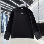 Prada Cotton Long-Sleeved T-Shirt