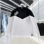 Fendi Long-Sleeved T-Shirt Red Cotton Pure Patch