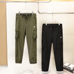 Descente Trousers Red Nylon Spandex Woven Fabric Quick-Drying Outdoor Functionality Professional Lightweight And Side Pockets