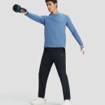 Descente Long-Sleeved Shirt Red Quick-Drying Daily Commute Breathable Sports Patch
