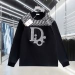 Dior Long-Sleeved T-Shirt Ash Cotton Pure Patch