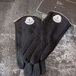 Moncler Gloves Black Fleece Soft And Smooth Autumn Winter
