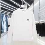 Prada Knit Fabric Long-Sleeved Shirts For Spring
