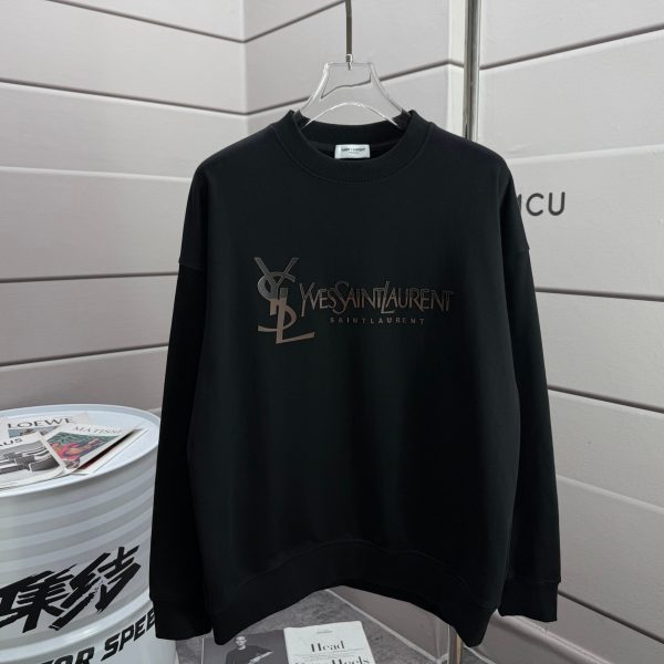 Saint Laurent Silicone Long-Sleeved Sweatshirt For Autumn