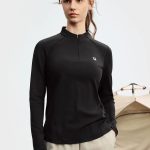 Fila Long Sleeves Red Autumn Slim Fit Waist-Cinching Design