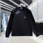 Prada Cotton Long-Sleeved T-Shirt For Fall