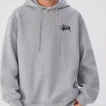 Stussy Hoodie Red Cotton Autumn