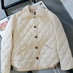 Burberry Cotton-Padded Coat Red