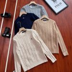 Ralph Lauren Sweater Red Easy To Match Embroidery