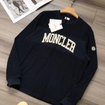 Moncler Long-Sleeved Shirts Red Cotton Wool Embroidery