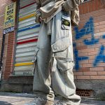 Stone Island Pants Yellow Cotton Pure Denim Running Environmentally Friendly Dyeing Side Pockets