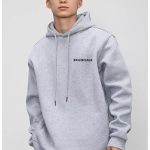 Balenciaga Hoodie Red Cotton Autumn