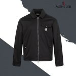Moncler Coat Red Cotton Polyester Nylon Fiber Gabardine