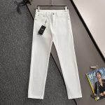 Fendi Pants Ash Cotton Plain Weave Denim A Touch Of Understated Luxury