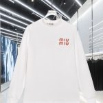 Miu Miu Diamond Long-Sleeved T-Shirt For Autumn