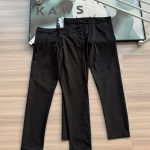 Descente Long Pants Red Woven Fabric Urban Commuting Autumn