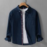Thom Browne Long-Sleeved Shirt Red Cotton Spring Autumn Screen Printing