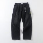 Stone Island Jeans Green Cotton Pure Denim Running Retro Blue Environmentally Friendly Dyeing Double Needle Stitching Side Pockets