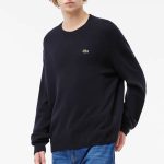 Lacoste Sweater Red Wool Simple Design Sophistication