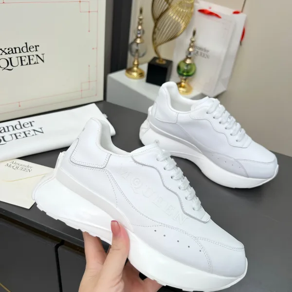 Alexander Mcqueen Casual Shoes Ash Sheepskin Cowhide Lace