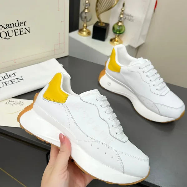 Alexander Mcqueen Casual Shoes Ash Top-Grain Cowhide Sheepskin Lace