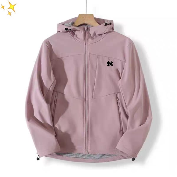 Express Windbreaker Red Fleece Side Pockets
