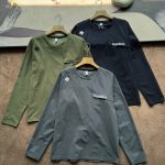 Descente Long-Sleeved Shirts Red Quick-Drying Fabric Simple Style Urban Commuting Spring Autumn Winter